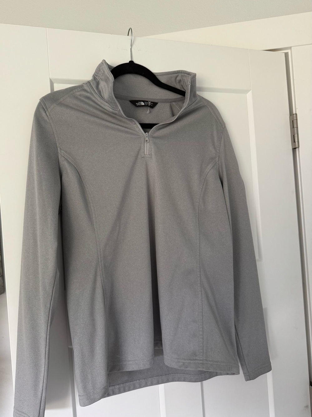 The North Face Light Gray Women's Zip-Up Pullover